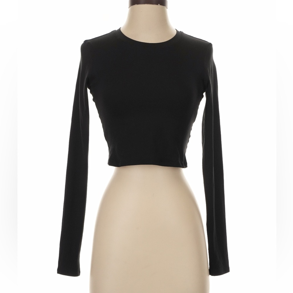 Alo Yoga Alosoft Crop Finesse Long Sleeve, Size XS - Picture 3 of 6